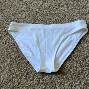white bikini bottoms
